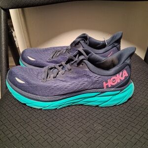 HOKA Running Shoes in Blue and Teal